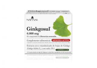 Comprar NATYSAL GINKGOSUL 60 Caps Por 23,90€