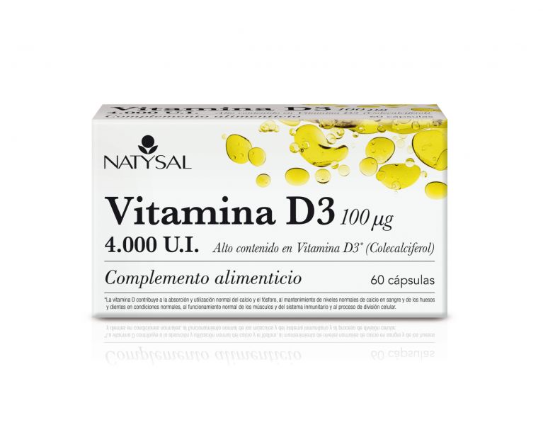 VITAMIN D3 60 CAPSULES - NATYSAL