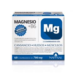 Buy NATYSAL MAGNESIUM + B6 60 COMPR By 12,90€