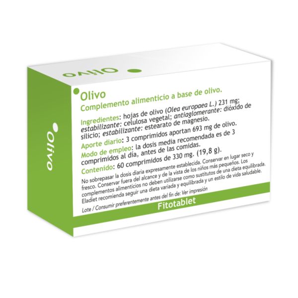 Olive Fitotablet 60 Comprimés - ELADIET Img 2