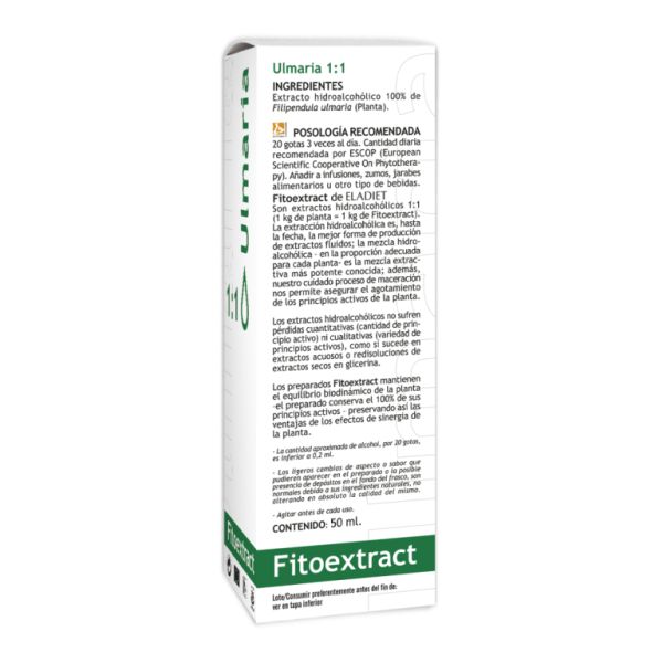 Phytoextrait d'Ulmaria 50 ml - ELADIET Img 2