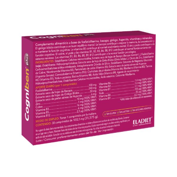 Cogniben Plus 30 Tablets - ELADIET Img 2