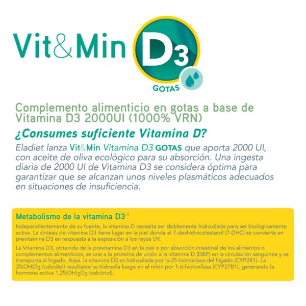 Vitamin D3 Droppar 30 ml - ELADIET Img 3