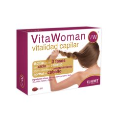 Comprar Vitalitat Capil·lar Vitawoman 60 Comprimits - ELADIET Vitalitat Capil·lar Vitawoman 60 Comprimits Per 21,68€