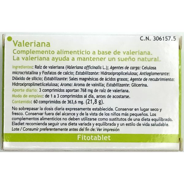 Baldrian 60 Tabletten - ELADIET Img 3