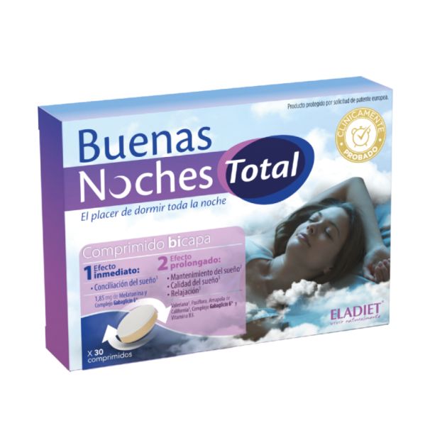 Bones Nits Total 1,85 mg Melatonina 30 Comprimits