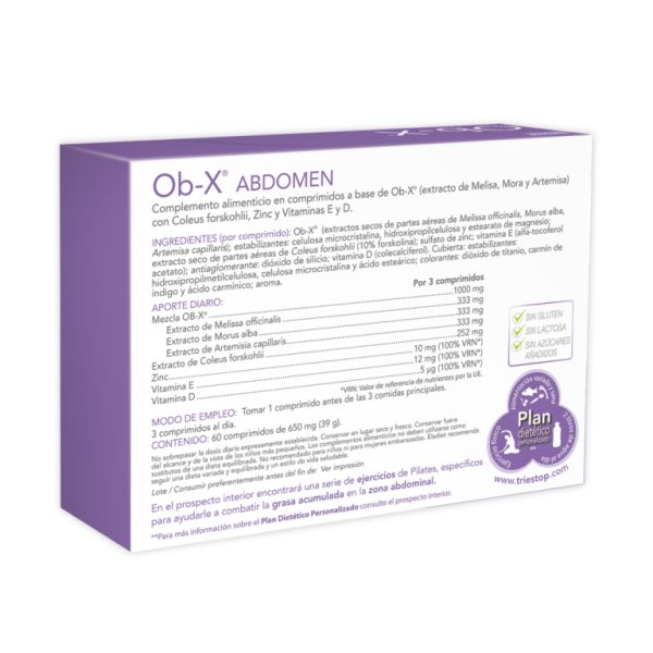 OB-X Buik 60 tabletten - ELADIET Img 2