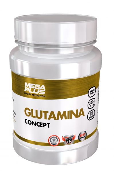 Conceito de Glutamina 500 g - MEGA PLUS