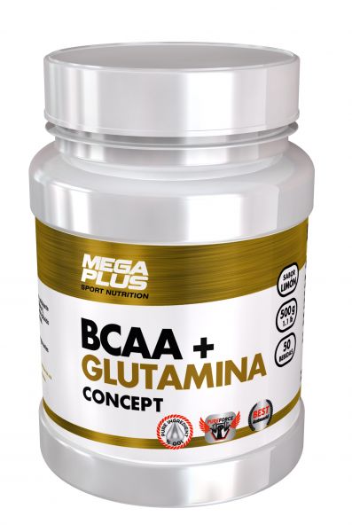 BCAA och Glutamine Concept Ananassmak 500 g