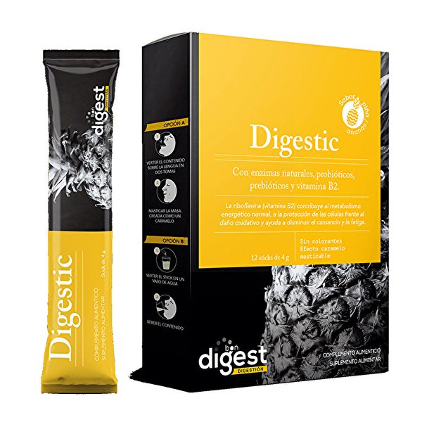 Digestic 12 Stick X 4 g. Contribueix al metabolisme energètic normal