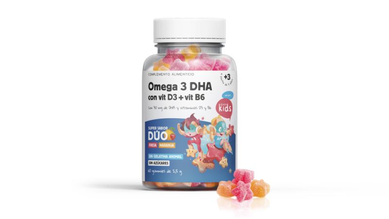 Omega 3 DHA Crianças 60 Gomas - HERBORA