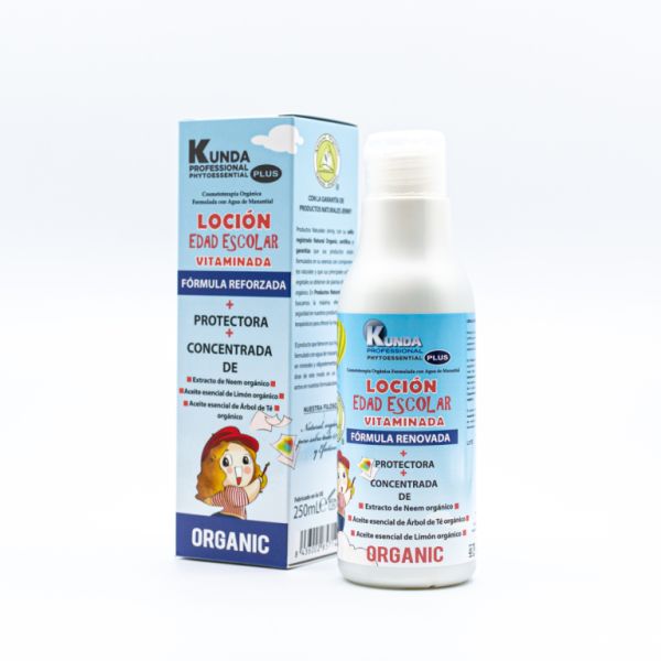 LOTION VITAMINE ESP. AGE SCOLAIRE 250 ml. - KUNDA