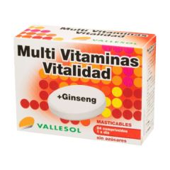 Comprar VALLESOL GINSENG VITALITY MULTIVITAMIN 24 Comprimidos Por 6,10€