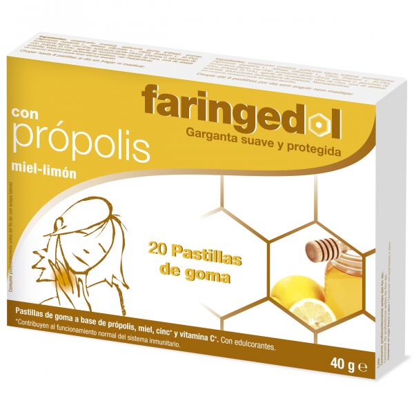 Faringedol 20 Honey Lemon Pills - FARINGEDOL