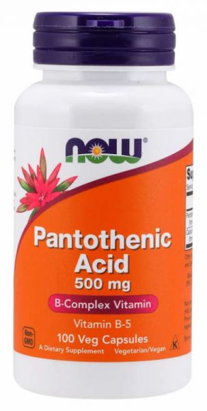 ACIDE PANTOTHÉNIQUE 500mg 100 Caps - NOW