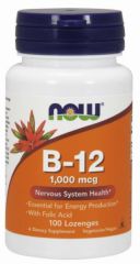 Acheter NOW VIT B12 MÉTHIL (MÉTHYLCOBALAMINE) 1000 mg 100 Comprimés Par 24,71€