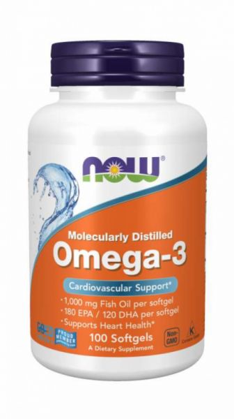 OMEGA 3 1000 mg 100 Parels - NOW