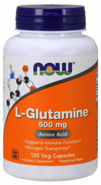 L-GLUTAMIN 500 mg 120 Kapseln - NOW