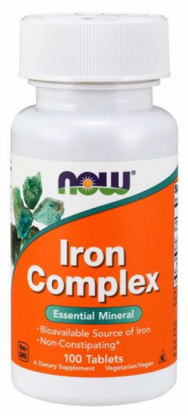 IRON COMPLEX 100 pastilhas - NOW