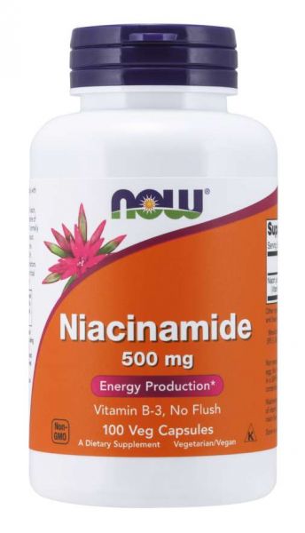 NIACINAMIDE (B-3) 500 mg 100 Caps. - NOW