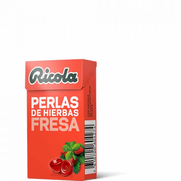 RICOLA PERLAS SIN AZUCAR FRESA 25 gr - RICOLA