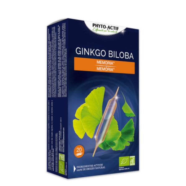 GINKGO BILOBA 20 ampolas - PHYTO-ACTIF