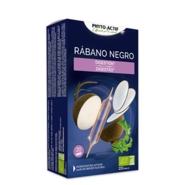 Rabanete preto 20 frascos - PHYTO-ACTIF