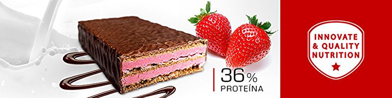 Caixa de barra de proteína de soro de leite Morango 35 gr 25 Barras - Whey Protein Bar Img 2