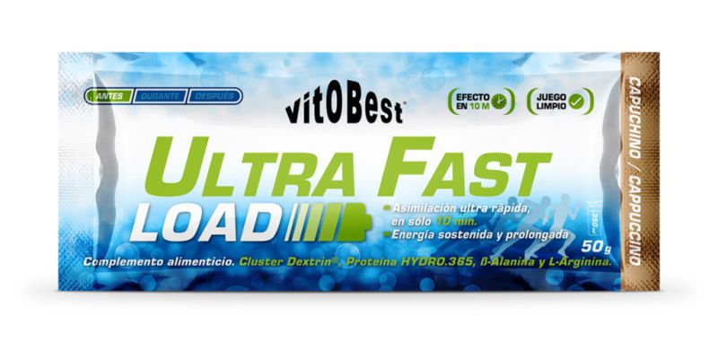 ULTRA FAST LOAD CAPPUCCINO FLAVOR 12 Sachets X 50 gr