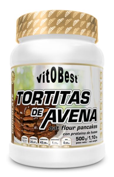 BOLOS DE AVEIA COM CHOCOLATE 500 gr - Vitobest