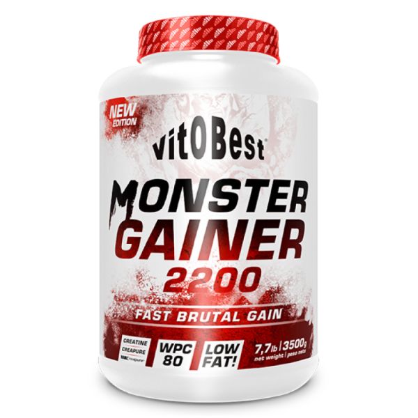 MONSTER GAINER 2200 3,5 kg AARDBEI - VitOBest