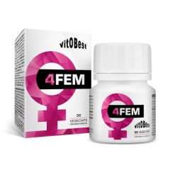 Acheter VIT.O.BEST 4Fem 30 Gélules Végétales Par 20,95€