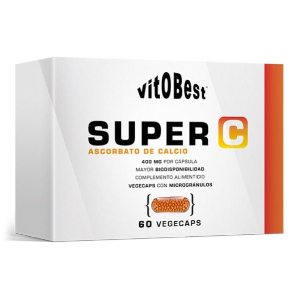 SUPER C 60 Caps ASCORBAT DE CALCI - Vitobest