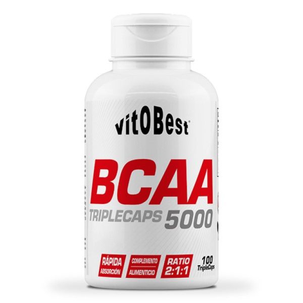 BCAA 5000 - 100 cápsulas triplas - Vitobest