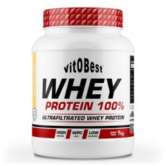 Comprar VIT.O.BEST Whey Protein 100% 1 Kg Baunilha Por 45,00€