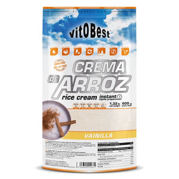 Arroz Creme 600 g Baunilha - Vitobest