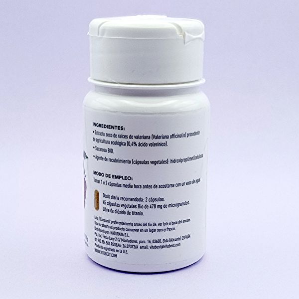 BIO Valeriaan 200 mg 45 C Plantaardige capsules Img 3