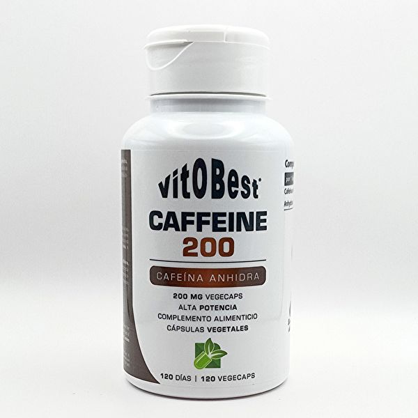 Cafeïne 200 Vitobest 120 c plantaardige capsules Img 4