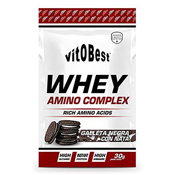 Whey Amino Busta 30 g Biscotto Crema Nera