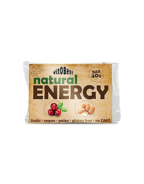 Natural Energy BAR Blaubeer-Mandel-Feige-Mandel-Geschmacksriegel, Schachtel mit 20 Riegeln