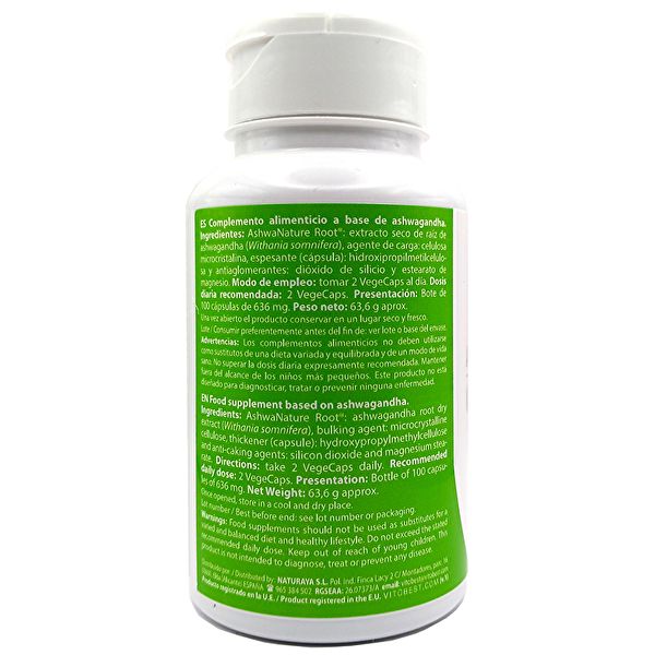 Ashwagandha 600 mg 100 gélules végétales. Pour le stress chronique Img 10