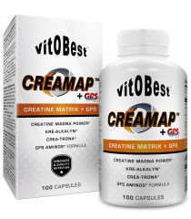 Buy VIT.O.BEST CREAMAP + GFS AMINOS 100 Cap By 23,20€