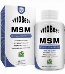 Acheter VIT.O.BEST GÉLULES VÉGÉTALES MSM 60 Par 14,70€