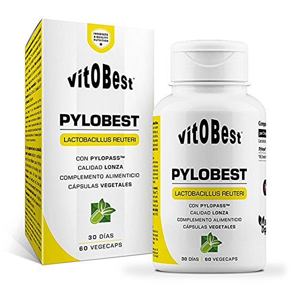 PyloBest 60 cápsulas vegetais 100 mg. - Vitobest