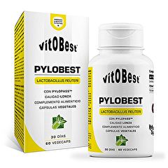 PyloBest 60 cápsulas vegetais 100 mg.