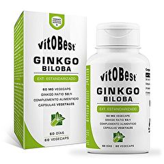 Acheter VIT.O.BEST Ginkgo Biloba 60 mg 60 Caps Par 13,40€