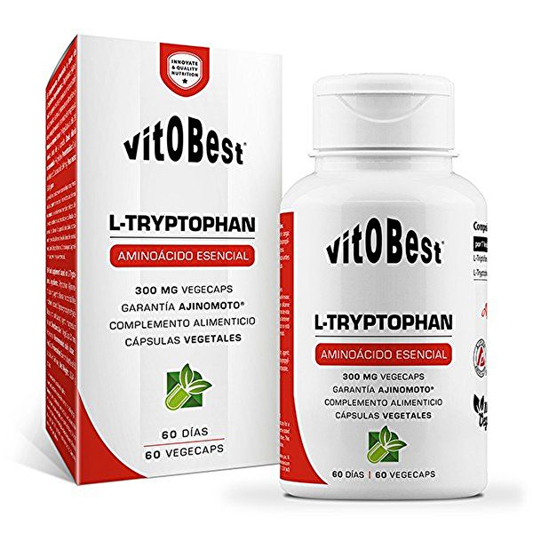 L-Tryptofaan 300 mg 60 Caps - VitOBest