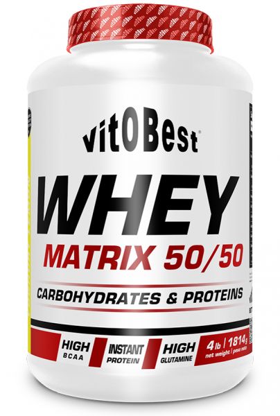 WHEY MATRIX 50/50 4LB AARDBEI - VitOBest