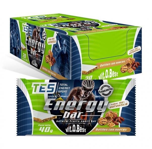 BOITE DE BARRES ENERGIE DATE / FRUITS A COQUE 20 Unités 40 g