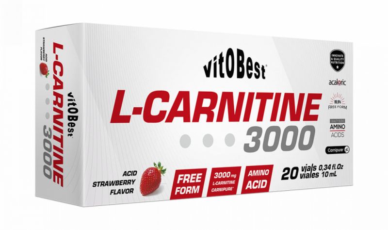 L-CARNITINE 3000 20 INJECTIEFLESJES 10 ML AARDBEI